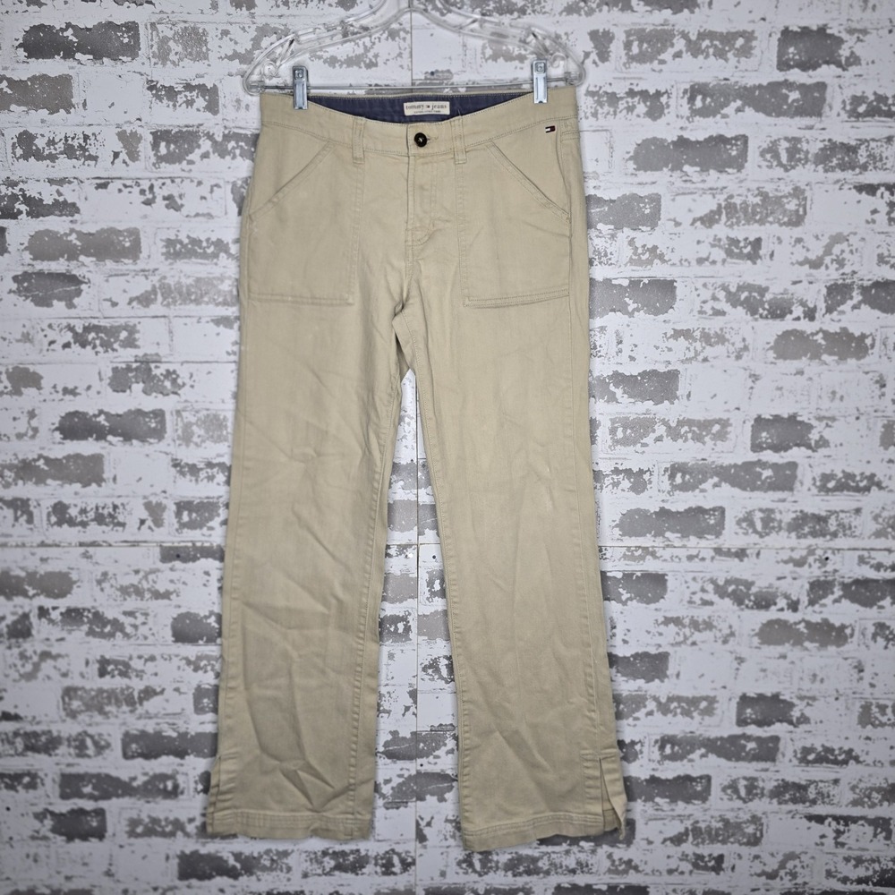 Tommy Jeans Womens 9 Bootcut Utility Denim Jeans Rear Flap‎ Pockets Stretch